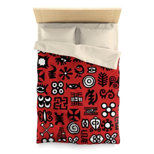 Red Khoisan Microfiber Duvet Cover - Image 2