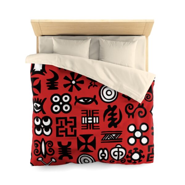 Red Khoisan Microfiber Duvet Cover - Image 4