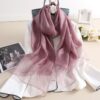2020 Luxury Brand Winter Hijab Silk Wool solid Scarves Women Travel Beach Poncho Shawl Scarf Bandana Foulard Femme Pashmina