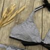 2021 New Micro Striped Bikini set Two-piece swimsuit Patchwork Bandage Bikini Push Up sexy Bathing Suit Women Swimwear Biquini S - Image 3