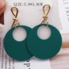 Big Fashion Black White Green Gold Color Round Drop Dangle Earrings for Women 2019 Statement Long Elegant Party Earring Jewelry - Image 3
