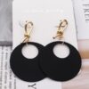 Big Fashion Black White Green Gold Color Round Drop Dangle Earrings for Women 2019 Statement Long Elegant Party Earring Jewelry - Image 4