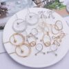 Big Fashion Black White Green Gold Color Round Drop Dangle Earrings for Women 2019 Statement Long Elegant Party Earring Jewelry - Image 5