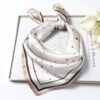 Elegant Silk Scarf Square Shawl Print Women Neck Scarves Wraps Foulard Female Bandana Hair Head Band Kerchief 2020 New