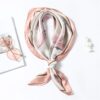 Elegant Silk Scarf Square Shawl Print Women Neck Scarves Wraps Foulard Female Bandana Hair Head Band Kerchief 2020 New - Image 3