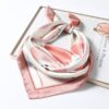 Elegant Silk Scarf Square Shawl Print Women Neck Scarves Wraps Foulard Female Bandana Hair Head Band Kerchief 2020 New - Image 4