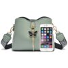 Fashon Women's Bucket Shoulder Bag PU Leather Weave Strap Belt women Bag Luxury Messenger Bag - Image 4