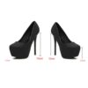 Gold High Heels platform heels shoes woman pumps women shoes high heels party wedding shoes tacones mujer tacones plataforma - Image 5
