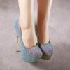NIUFUNI 2020 Platform Ultra Stiletto 16cm High Heels Woman Pumps Sexy Bling Pumps Party Dress Wedding Women's Shoes Size 34-45 - Image 3