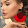 New Fashion Bohemian Tassel Earrings for Women Cotton Silk Fabric Long Fringe Drop Dangle Earrings 2020 Party Female Jewelry - Image 4