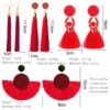 New Fashion Bohemian Tassel Earrings for Women Cotton Silk Fabric Long Fringe Drop Dangle Earrings 2020 Party Female Jewelry - Image 6