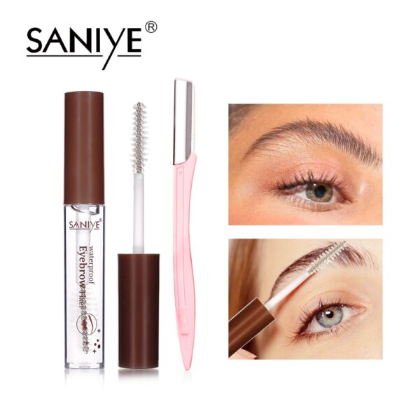 SANIYE Cosmetics Clear Eyebrow Gel Waterproof Transparent Eyebrow Fixed Gel Long Lasting Eyelash Fix Gel For Eyebrows Makeup - Image 2