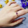 Simple Heart Ring Women Rhinestone Cute Finger Rings Wedding Engagement Birthday Gift For Girlfriend Zircon Stone Jewelry - Image 2