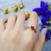Simple Heart Ring Women Rhinestone Cute Finger Rings Wedding Engagement Birthday Gift For Girlfriend Zircon Stone Jewelry - Image 3