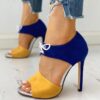Summer High Heels Pumps Sandals shoes woman NEW Fashion Sexy Ladies Increased Stiletto Super Peep Toe shoes - Image 2
