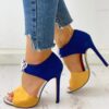 Summer High Heels Pumps Sandals shoes woman NEW Fashion Sexy Ladies Increased Stiletto Super Peep Toe shoes - Image 4