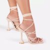 Summer Shoes Ankle Strap Women Sandals Ladies Thin High Heels Female Gladiator Shoes 2021 Sexy Pumps Square Toe Party Plus Size - Image 4