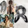 Tropic Affair Luxury Scarf Women Silk Scarf Bag Skinny Scarves Design Wrist Ribbon Hair Band Neckerchief Headband For Ladies