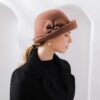 Woman Autumn And Winter Party Formal Hat England Fashion Elengant Irregular 100% Wool Felt Hats - Image 2