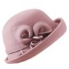 Woman Autumn And Winter Party Formal Hat England Fashion Elengant Irregular 100% Wool Felt Hats - Image 5