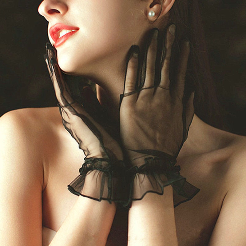 Shop Bloom Fashion Women Gloves Lace Full Finger