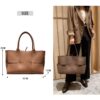 Women's bag 2021 new ladies hand-woven 100% genuine leather handbag all-match large-capacity shoulder bag fashion messenger bag - Image 3
