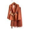 High-end quality women's skirts 2021 spring new jacket coat half skirt two-piece suit