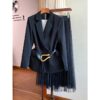 High-end quality women's skirts 2021 spring new jacket coat half skirt two-piece suit - Image 4