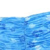 Women Boho Beach Skirts Summer High Waist Floral Printing Ruched Slim Short Mini Skirt A-line Bottoms Party Vacation Female - Image 3