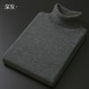 Cashmere and Cotton Blend Turtleneck Men's Pullover 2021 Autumn and Winter Soft and Warm Bottoming Pullover Knitted Sweater - Image 2