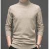 Cashmere and Cotton Blend Turtleneck Men's Pullover 2021 Autumn and Winter Soft and Warm Bottoming Pullover Knitted Sweater - Image 6